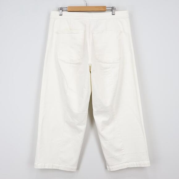 Madewell Curvy Emmett Wide Leg Welt Pocket Jean Tile White Size 33 NWT - Picture 5 of 7